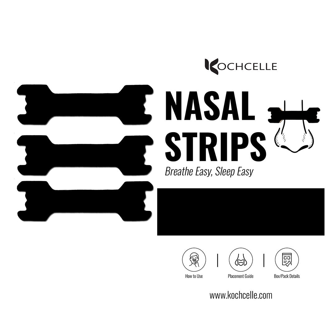 Snore Relief Nasal Strips -with charcoal activation technology.