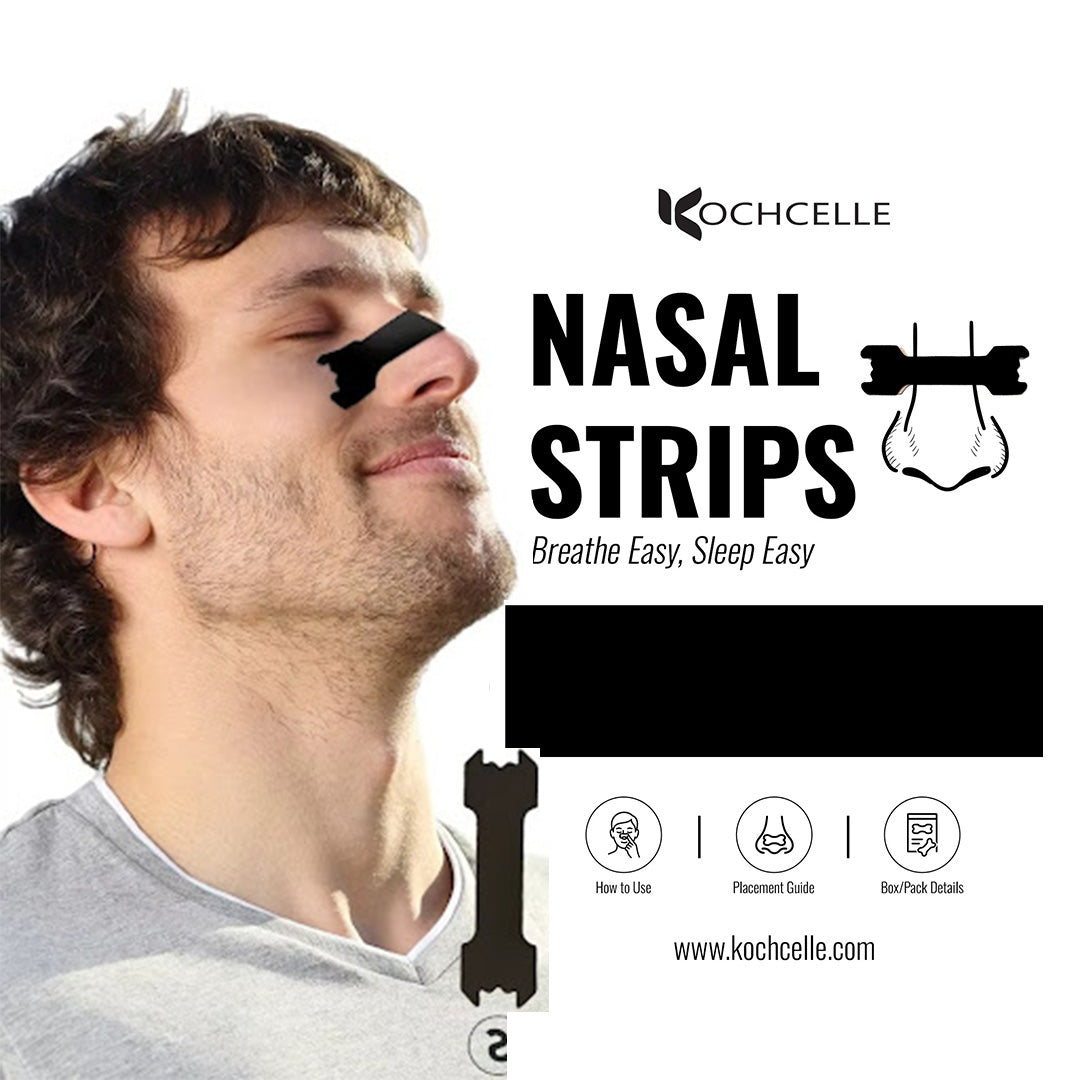 Snore Relief Nasal Strips -with charcoal activation technology.